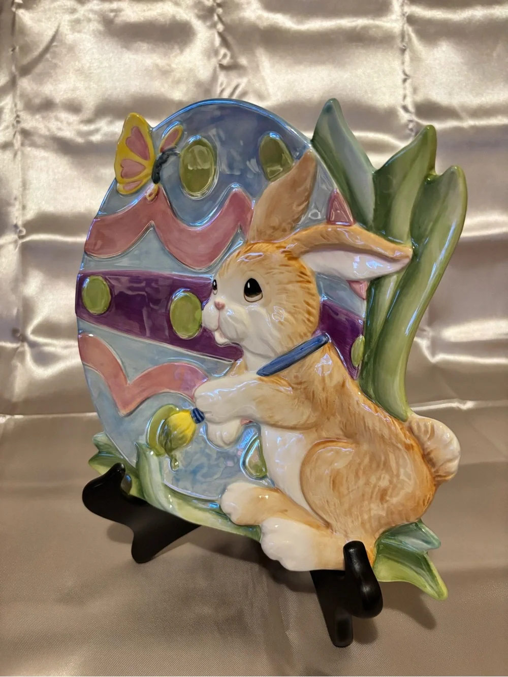 Fitz & Floyd “Painting Easter Eggs” Decorative Plate